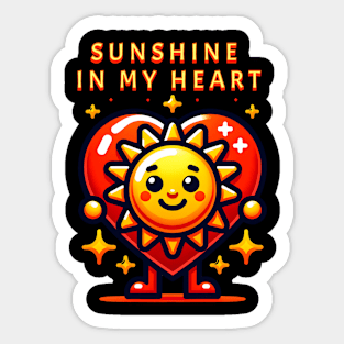 Sunshine in my Heart Sticker